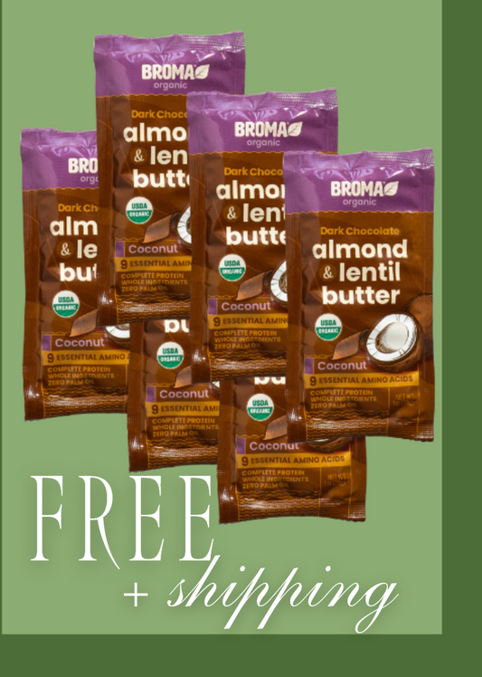 Dark Chocolate Coconut Almond & Lentil Butter Sachet - 6 FREE