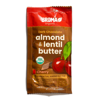 Broma Dark Chocolate Cherry Almond & Lentil Butter Sachet