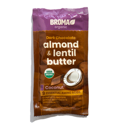 Broma Dark Chocolate Coconut Almond & Lentil Butter Sachet