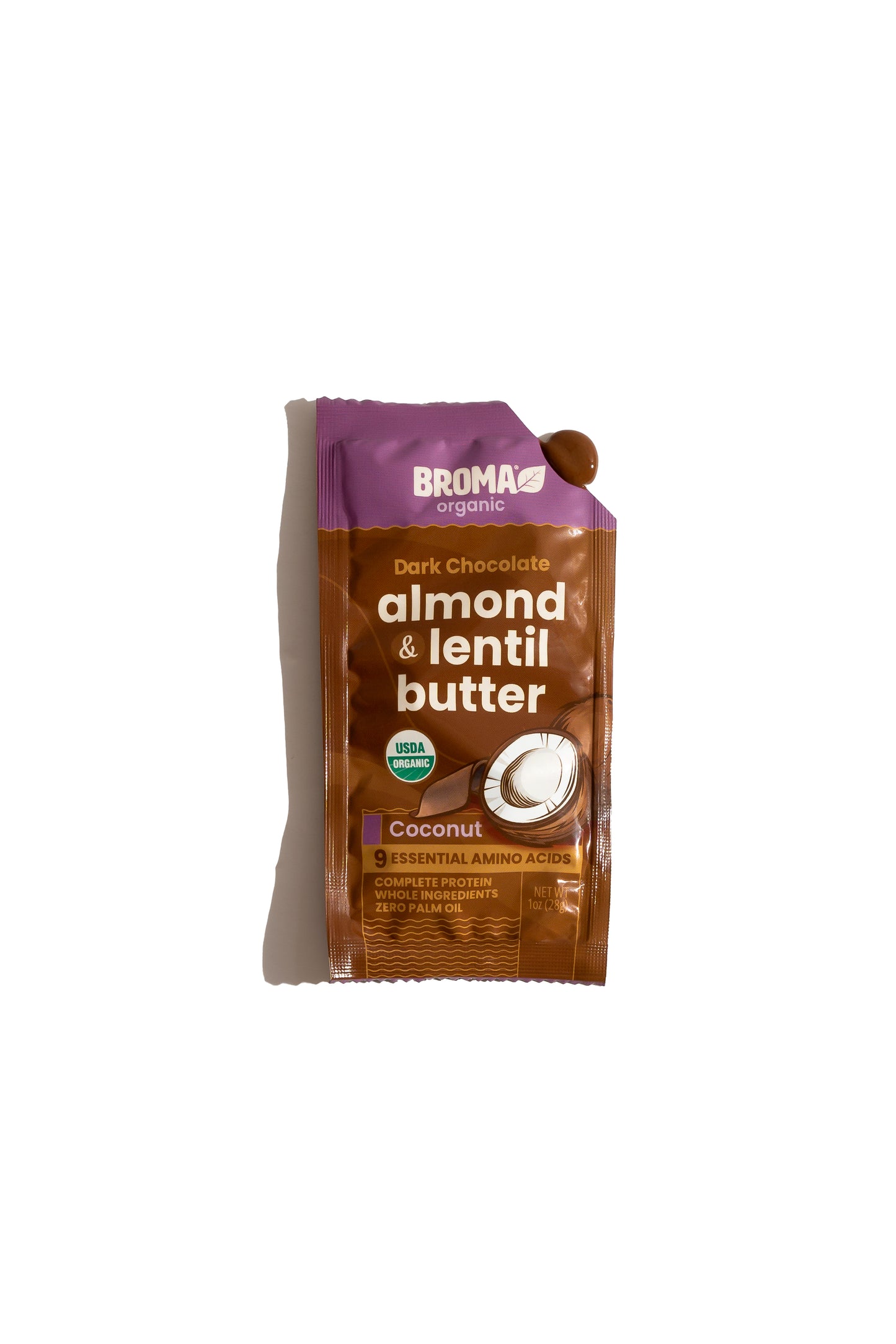 Broma Dark Chocolate Coconut Almond & Lentil Butter Sachet